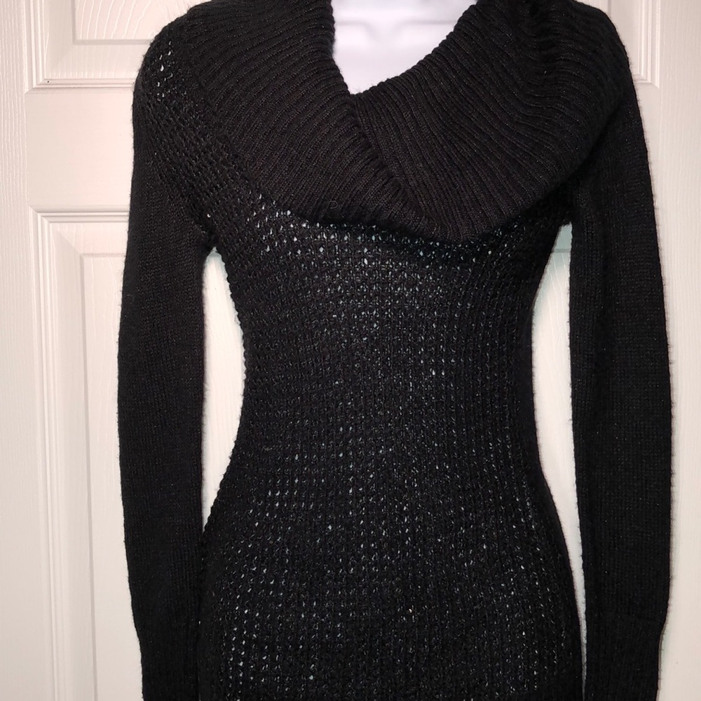 Candies Black Cowl Sweater Size S